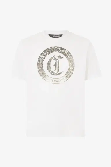 Roberto Cavalli T-Shirt With Front Logo Print | Thumbnail 2 Roberto Cavalli T-Shirt With Front Logo Print | Thumbnail 2