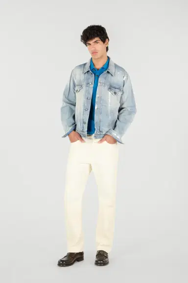 Roberto Cavalli Cream Five Pocket Jeans | Thumbnail 7