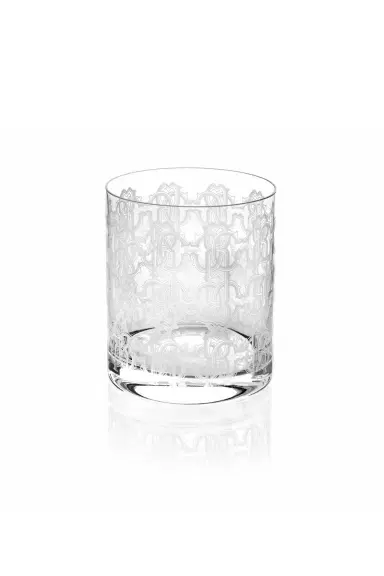 Roberto Cavalli Monogram Allover Platin 2 Glasses Set | Thumbnail 1