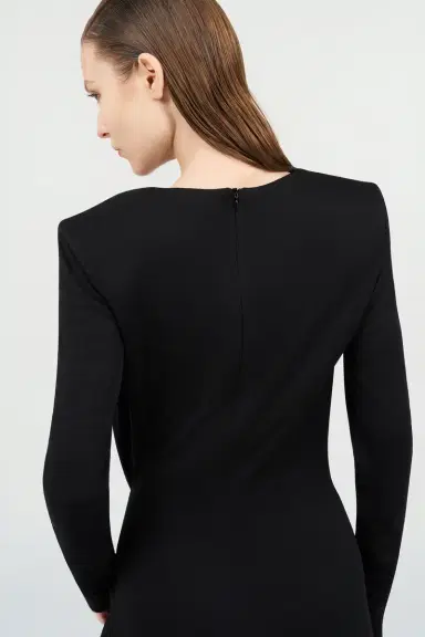 Roberto Cavalli Draped Long Dress with Snake Detail | Thumbnail 6