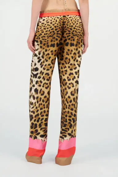 Roberto Cavalli Palazzo Pants with Cavalli Pop Print | Thumbnail 3