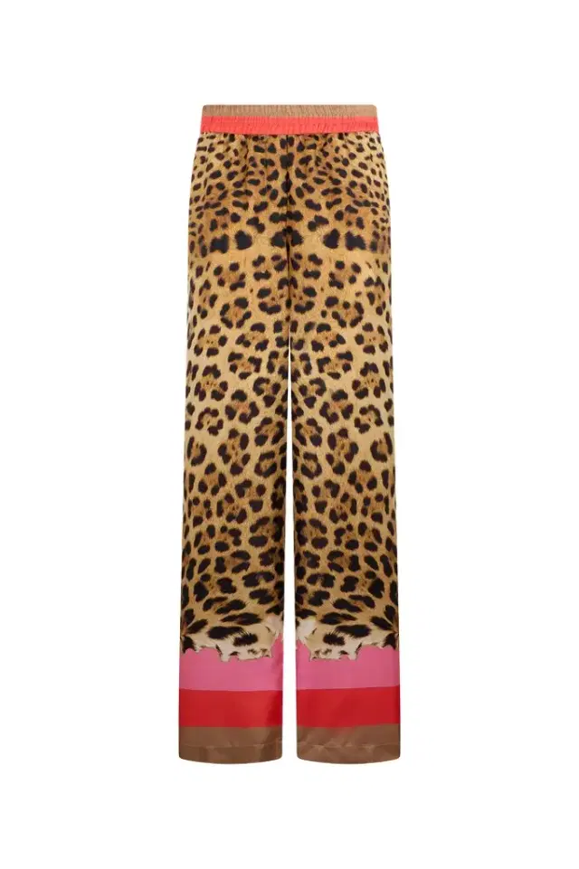 Roberto Cavalli Palazzo Pants with Cavalli Pop Print