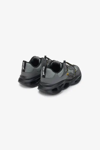 Roberto Cavalli Grey Chunky Sneakers | Thumbnail 3