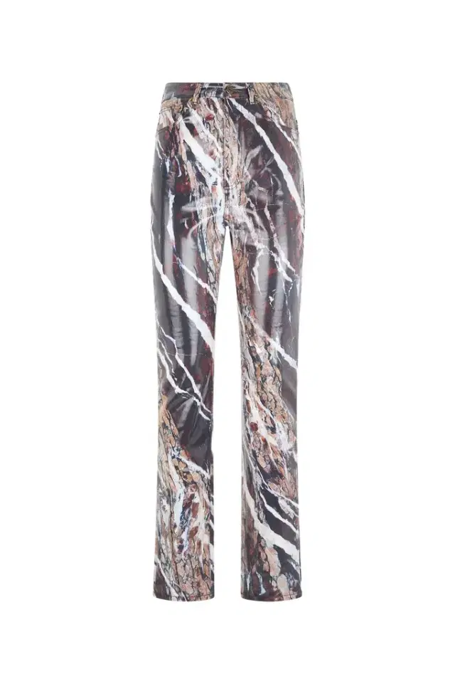 Roberto Cavalli Skinny trousers with Marble print