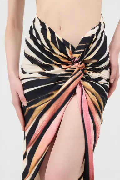 Roberto Cavalli Sarong With Ray Of Pink Print | Thumbnail 5