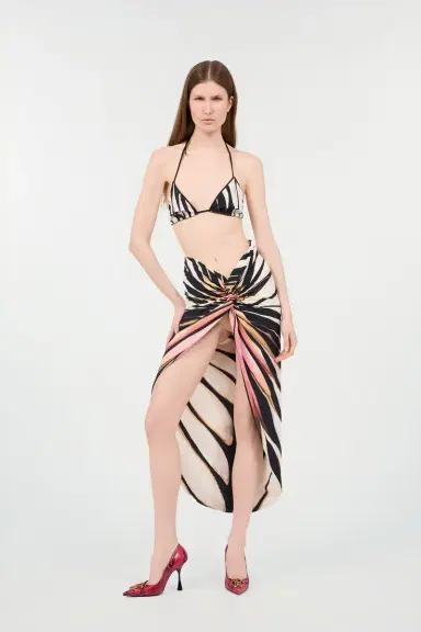 Roberto Cavalli Sarong With Ray Of Pink Print | Thumbnail 7