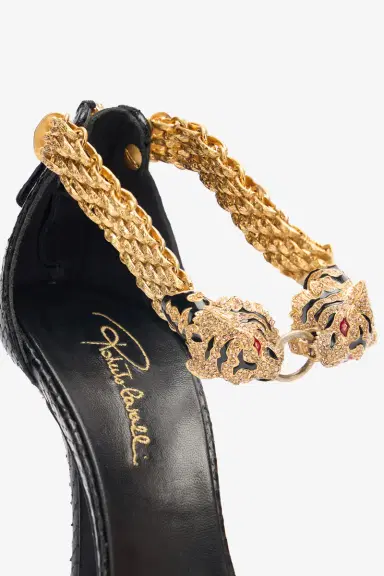 Roberto Cavalli Leather Sandals With Tiger Heads | Thumbnail 4 Roberto Cavalli Leather Sandals With Tiger Heads | Thumbnail 4