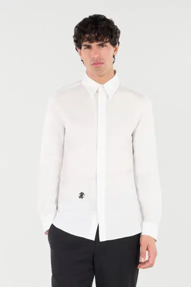 Roberto Cavalli Cotton Shirt With Embroidery | Thumbnail 2