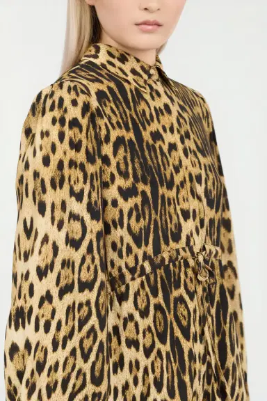 Roberto Cavalli Leopard Print Mini Dress | Thumbnail 5