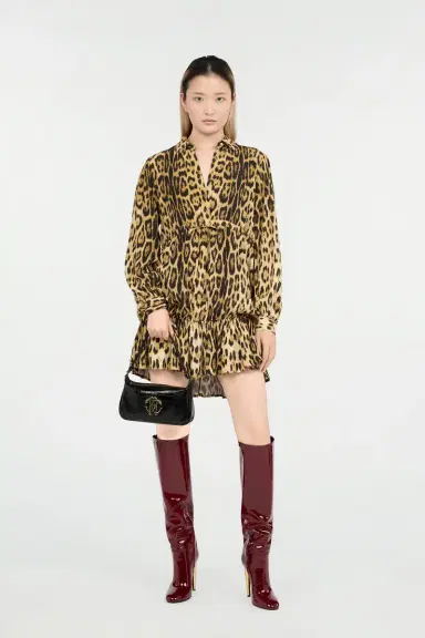 Roberto Cavalli Leopard Print Mini Dress | Thumbnail 7