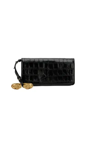 Roberto Cavalli Roar Pochette bag Black Leather | Thumbnail 1 Roberto Cavalli Roar Pochette bag Black Leather | Thumbnail 1