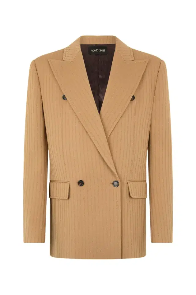Roberto Cavalli Striped Double-Breasted Jacket