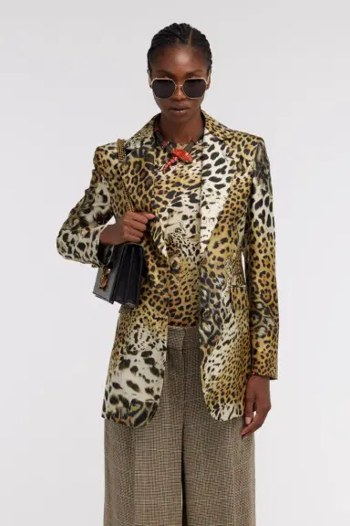 Roberto Cavalli Jaguar Skin print Blazer | Thumbnail 2