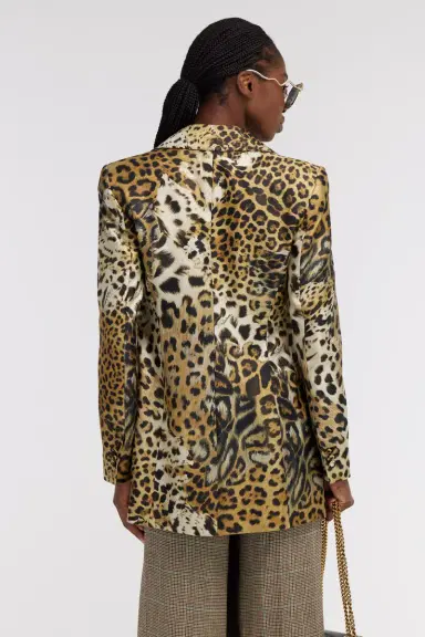 Roberto Cavalli Jaguar Skin print Blazer | Thumbnail 3