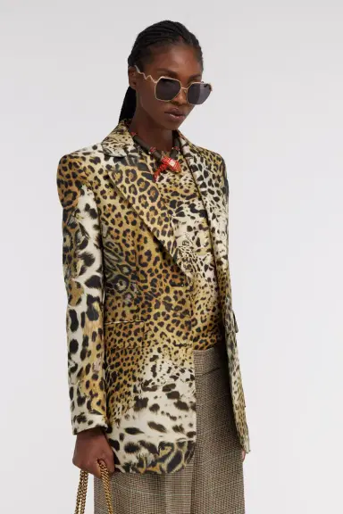 Roberto Cavalli Jaguar Skin print Blazer | Thumbnail 4