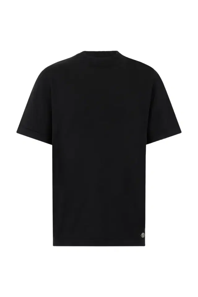 Roberto Cavalli Black Mock Neck T-Shirt