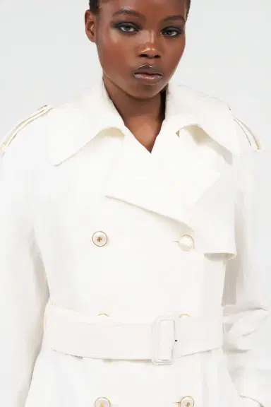 Roberto Cavalli Leopard-pattern cotton jacquard trench coat | Thumbnail 5