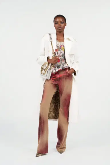 Roberto Cavalli Leopard-pattern cotton jacquard trench coat | Thumbnail 7