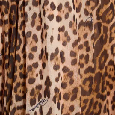Roberto Cavalli Leopard Print Pleated Skirt | Thumbnail 3