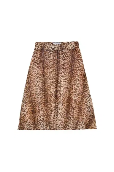 Roberto Cavalli Leopard Print Pleated Skirt | Thumbnail 1