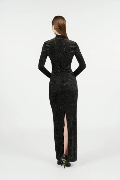 Roberto Cavalli Dress with Ornamental Black Print | Thumbnail 3