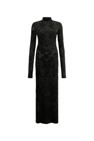 Roberto Cavalli Dress with Ornamental Black Print | Thumbnail 1