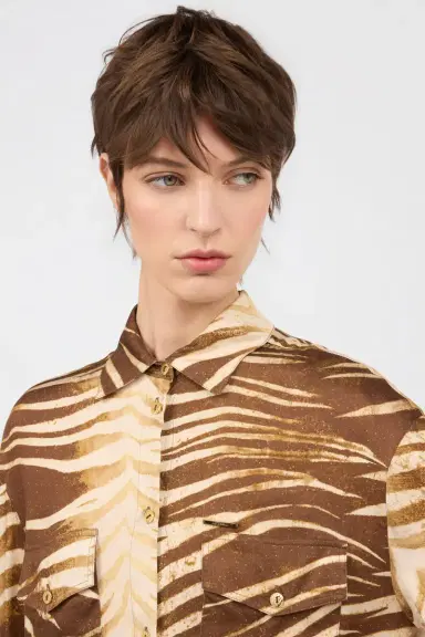 Roberto Cavalli Natural Barb Print Shirt | Thumbnail 4 Roberto Cavalli Natural Barb Print Shirt | Thumbnail 4