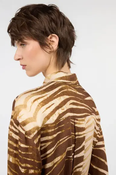 Roberto Cavalli Natural Barb Print Shirt | Thumbnail 5 Roberto Cavalli Natural Barb Print Shirt | Thumbnail 5