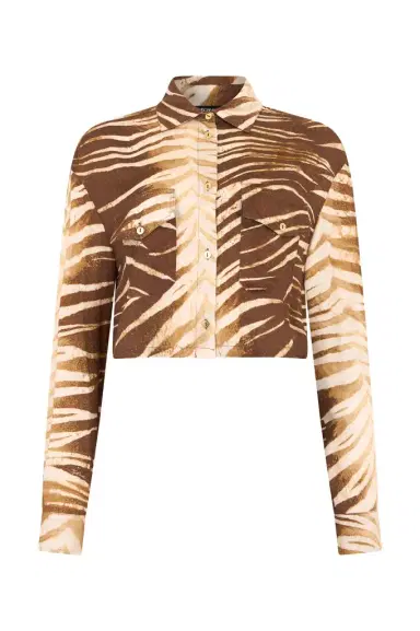 Roberto Cavalli Natural Barb Print Shirt | Thumbnail 1 Roberto Cavalli Natural Barb Print Shirt | Thumbnail 1