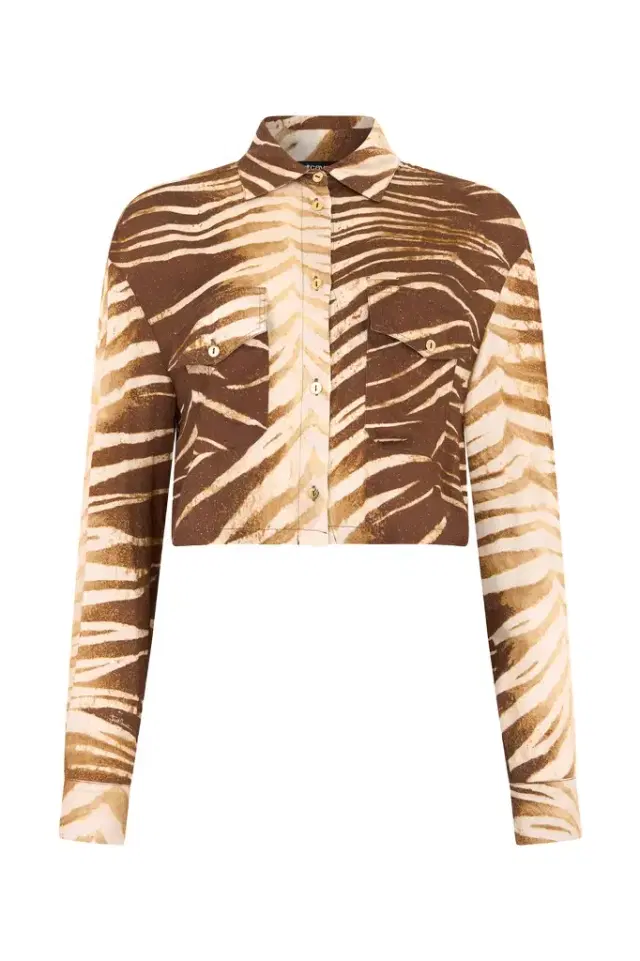 Natural Barb Print Shirt