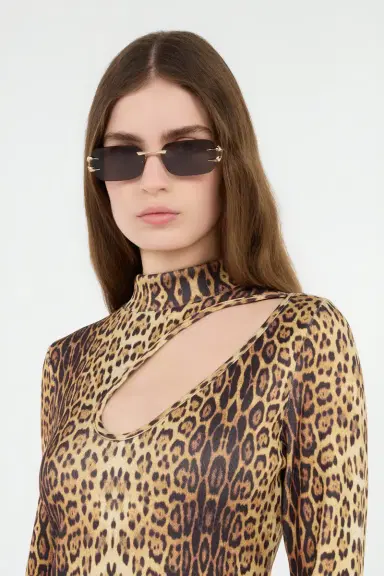 Roberto Cavalli Metal rimless sunglasses | Thumbnail 4