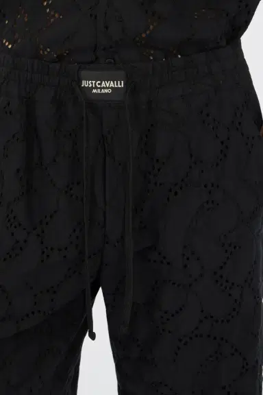 Roberto Cavalli Black Trousers Bermuda | Thumbnail 4