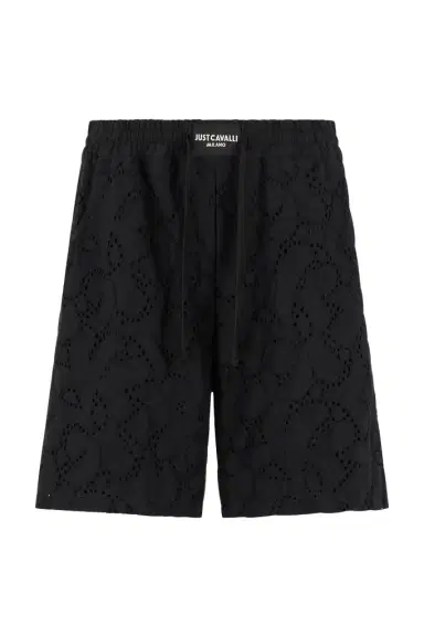 Roberto Cavalli Black Trousers Bermuda | Thumbnail 1