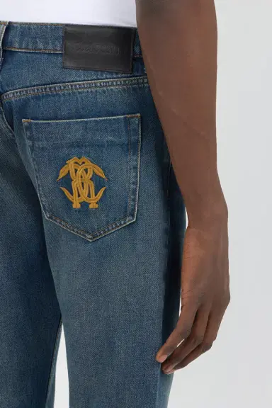 Roberto Cavalli Blue Jeans with Monogram RC | Thumbnail 5 Roberto Cavalli Blue Jeans with Monogram RC | Thumbnail 5