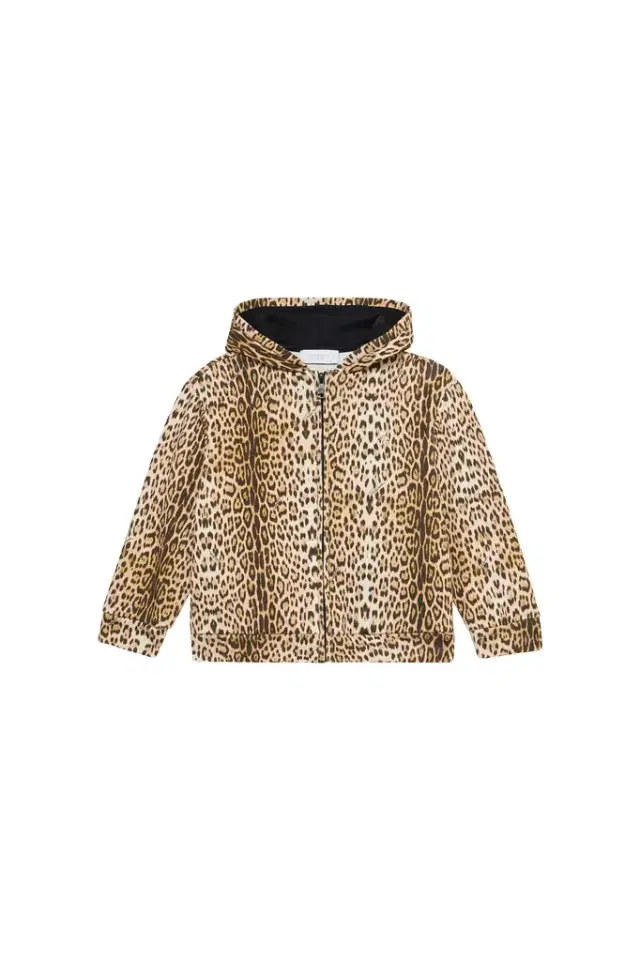 Roberto Cavalli Hooded Sweatshirt With Jaguar Skin Print