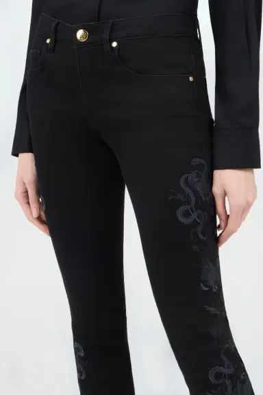 Roberto Cavalli Black Denim Jeans | Thumbnail 4 Roberto Cavalli Black Denim Jeans | Thumbnail 4