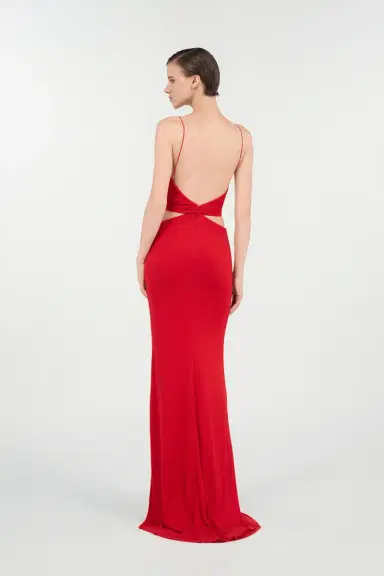 Roberto Cavalli Long Dress with Snake Detail | Thumbnail 3