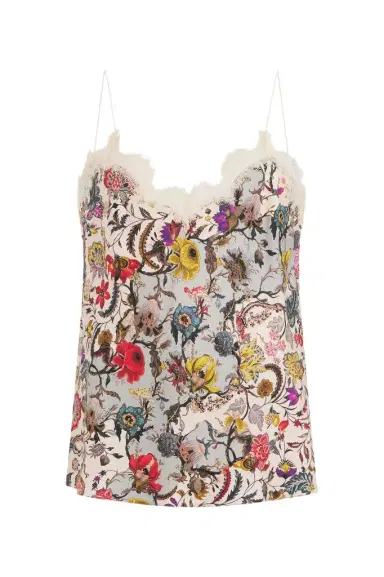 Roberto Cavalli Top with Florentine Flowers print | Thumbnail 1 Roberto Cavalli Top with Florentine Flowers print | Thumbnail 1