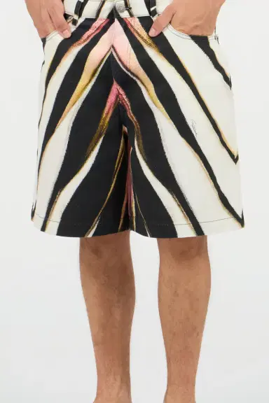 Roberto Cavalli Ray Of Pink Print Bermuda Shorts | Thumbnail 2 Roberto Cavalli Ray Of Pink Print Bermuda Shorts | Thumbnail 2