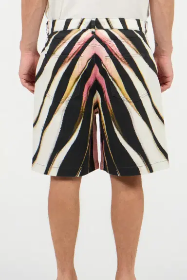 Roberto Cavalli Ray Of Pink Print Bermuda Shorts | Thumbnail 3 Roberto Cavalli Ray Of Pink Print Bermuda Shorts | Thumbnail 3