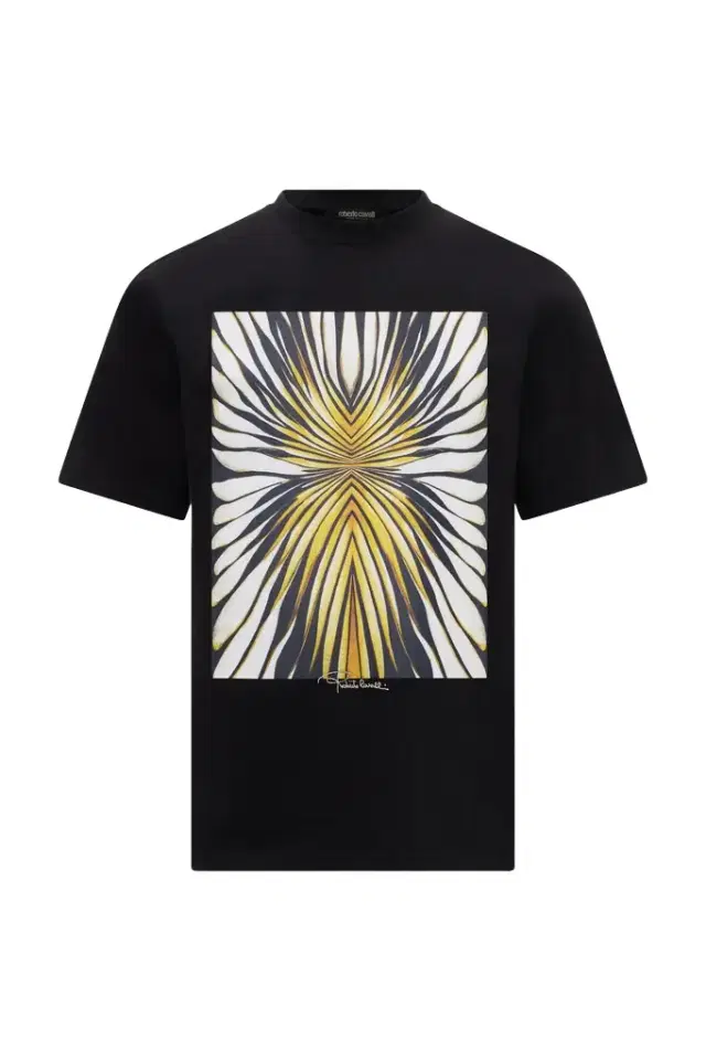 Ray Of Gold Print Pure Cotton T-shirt