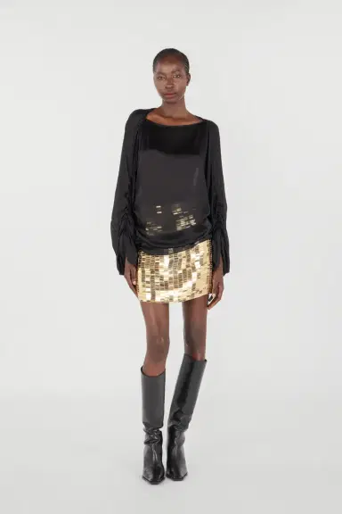Roberto Cavalli Miniskirt With Gold Appliqués | Thumbnail 7