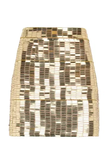 Roberto Cavalli Miniskirt With Gold Appliqués | Thumbnail 1