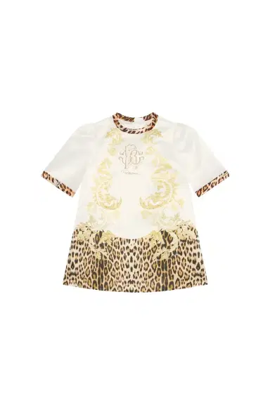 Roberto Cavalli Printed silk T-shirt | Thumbnail 1