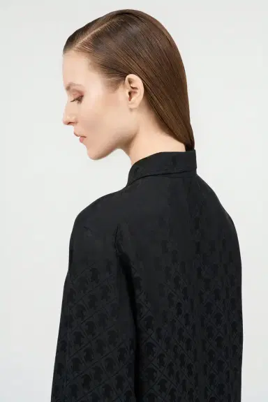 Roberto Cavalli Silk Blend Shirt with Monogram RC | Thumbnail 6 Roberto Cavalli Silk Blend Shirt with Monogram RC | Thumbnail 6