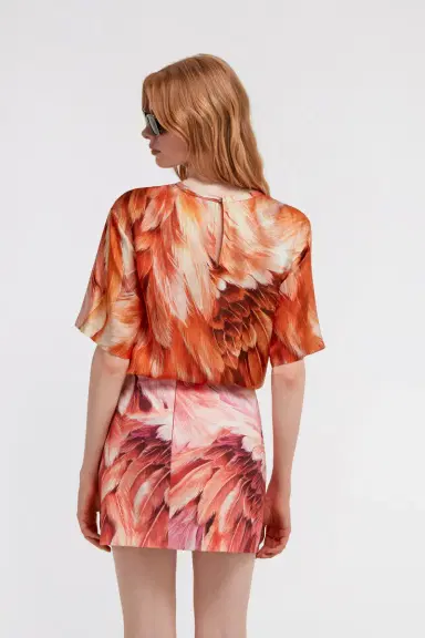 Roberto Cavalli Plumage print t-shirt | Thumbnail 3 Roberto Cavalli Plumage print t-shirt | Thumbnail 3