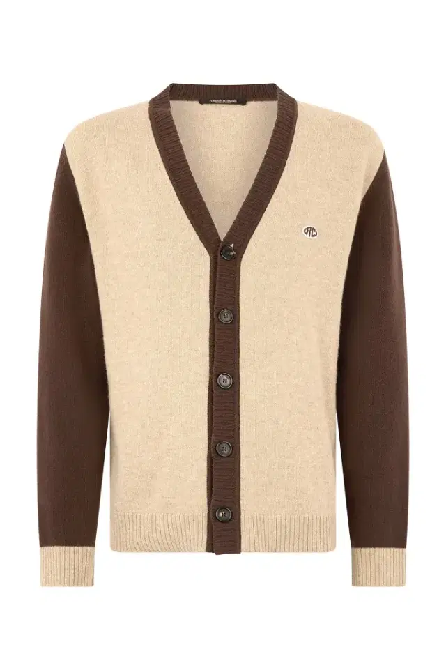 Roberto Cavalli Cardigan With RC Monogram Patch