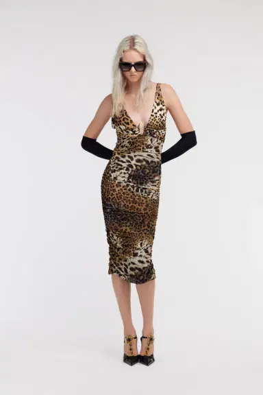 Roberto Cavalli Jaguar Skin print dress | Thumbnail 5