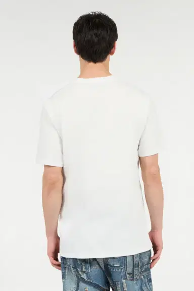 Roberto Cavalli T-Shirt With Flocked Logo | Thumbnail 3