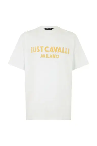 Roberto Cavalli T-Shirt With Flocked Logo | Thumbnail 1
